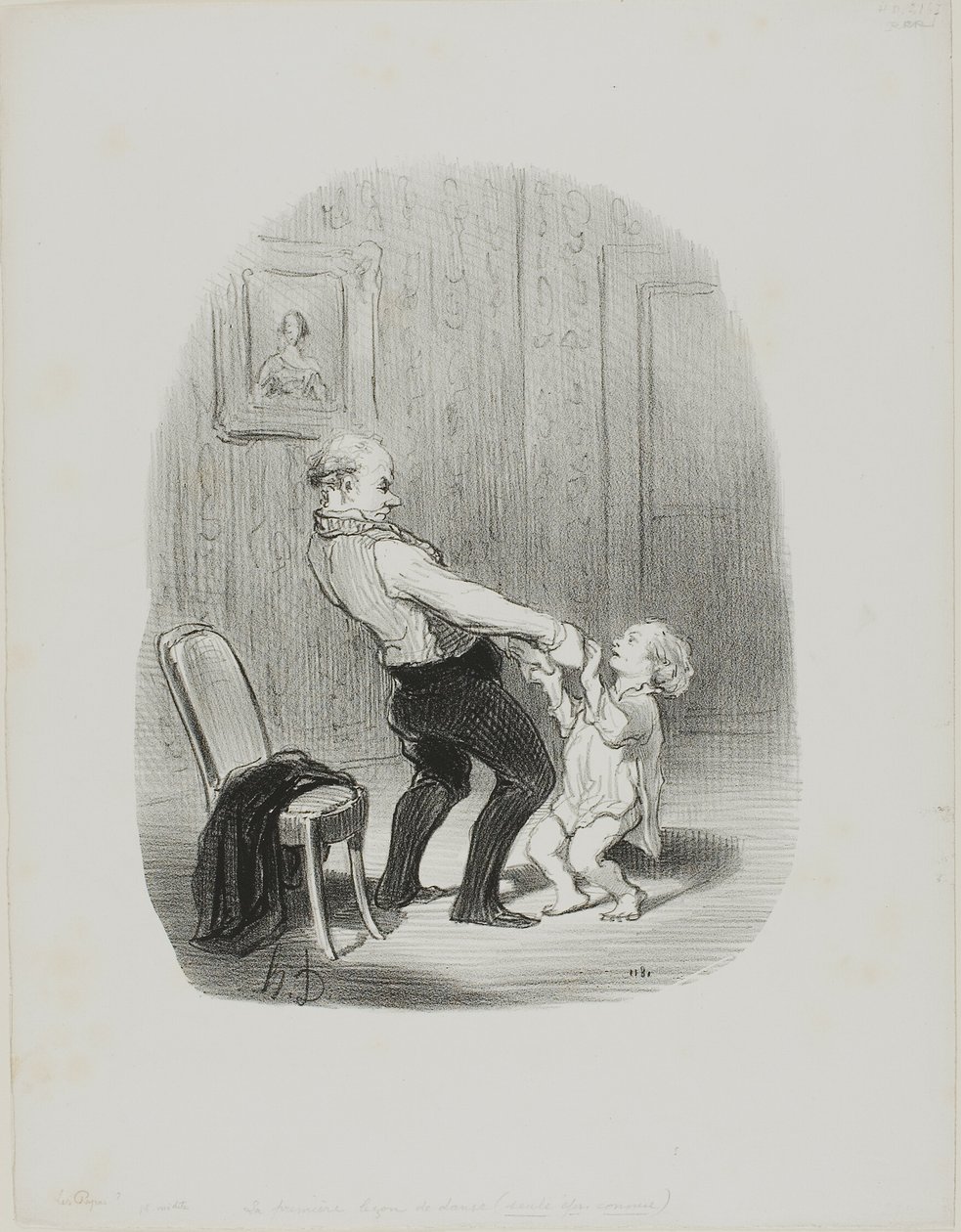 La Lesión del Primer Baile, de Les Papas de Honoré Victorin Daumier