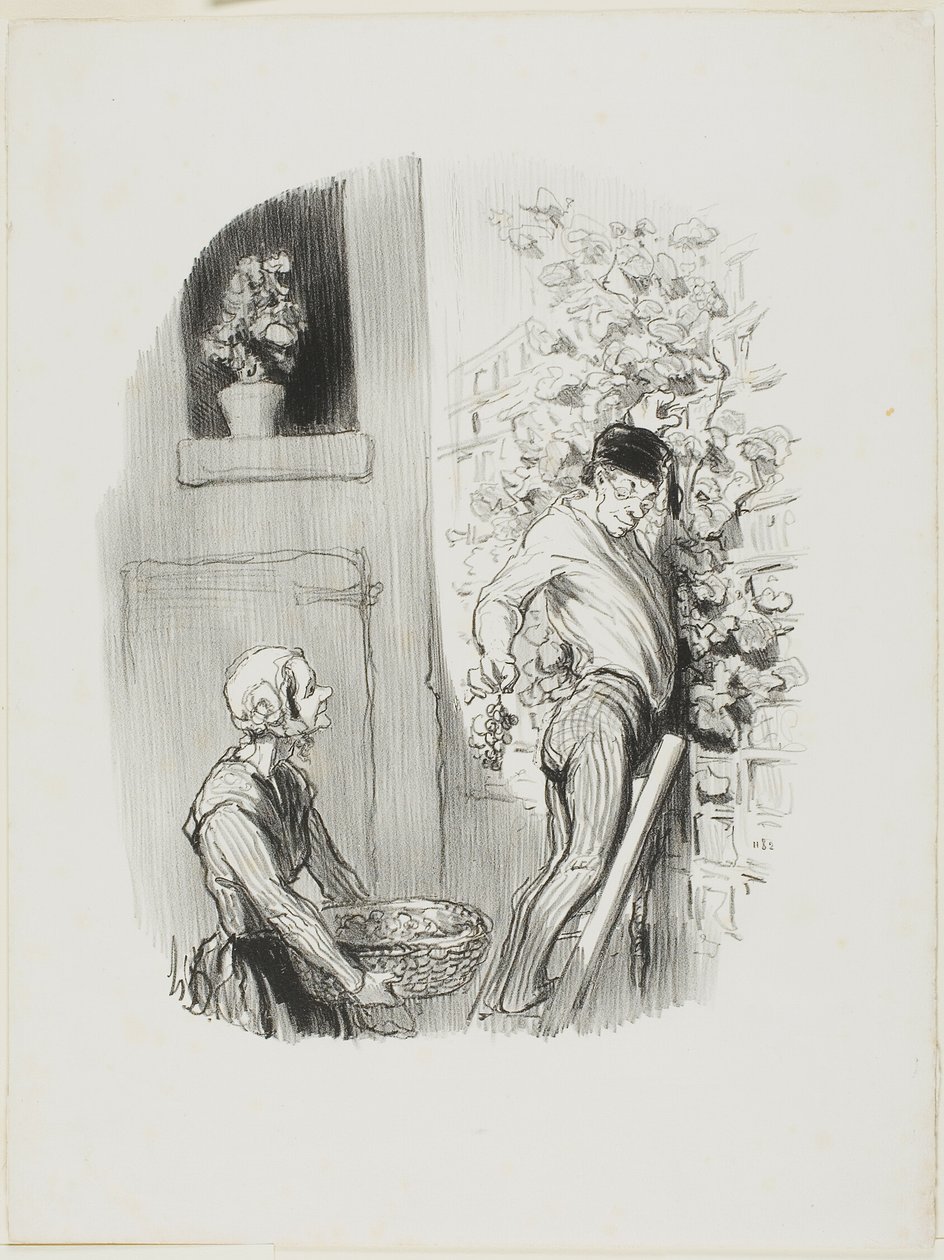 El vendimiador, de Les Bons Bourgeois de Honoré Victorin Daumier