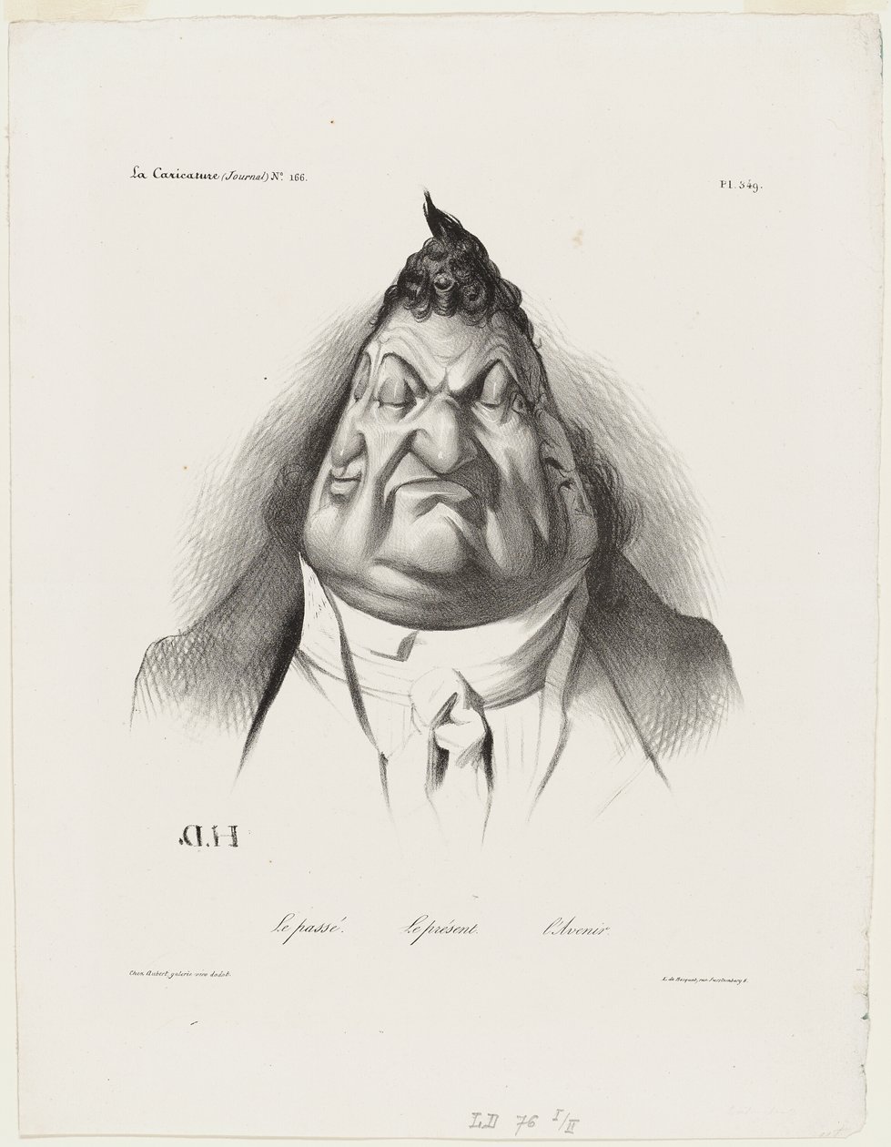 El pasado, el presente, el futuro, plancha 349 de Honoré Victorin Daumier