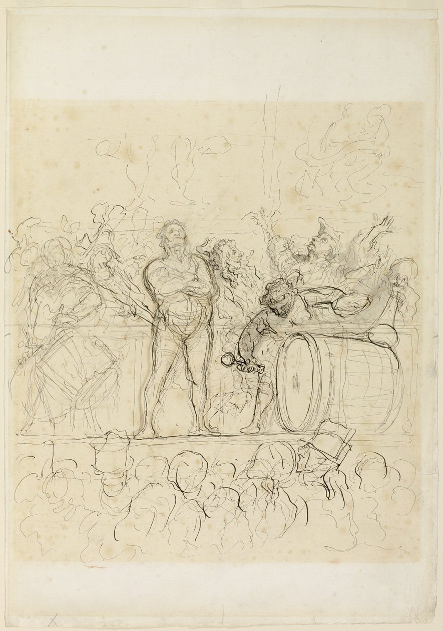 The Side Show (La Parade) de Honoré Victorin Daumier