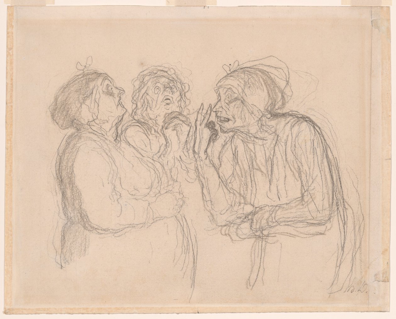 Tres cotillas de Honoré Victorin Daumier