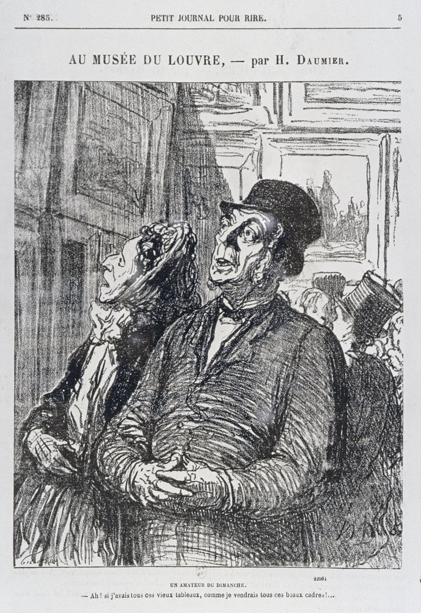 En el Louvre, un aficionado dominical, de 