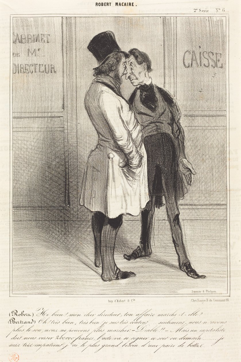 (Robert) ¡Vaya! Mi querido director... de Honoré Daumier