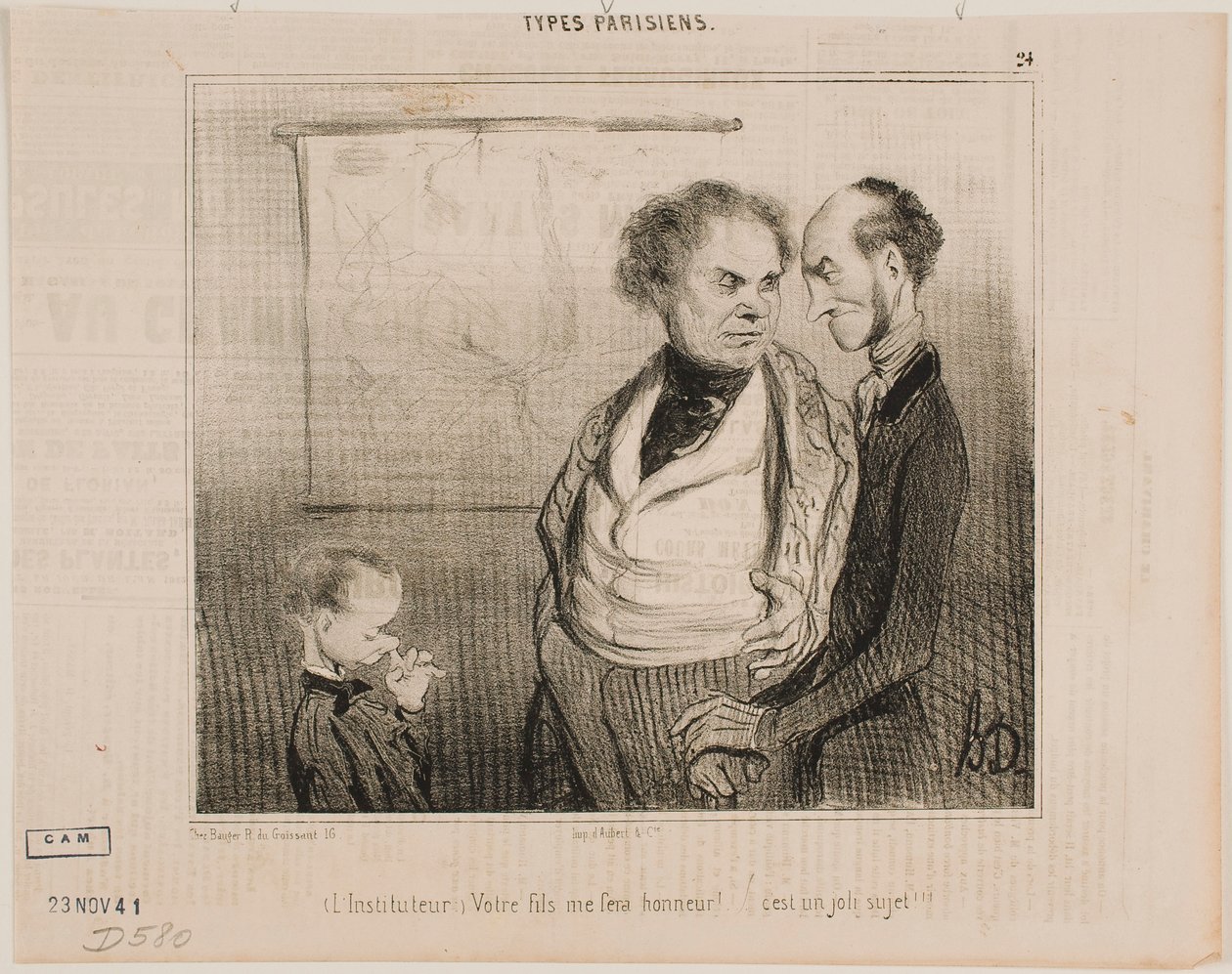 (Profesor): Tu hijo me hará sentir orgulloso… de Honoré Daumier