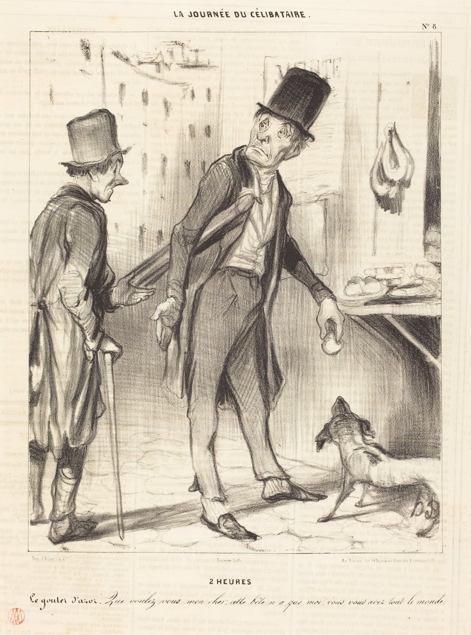 2 horas - La merienda de Azor de Honoré Daumier