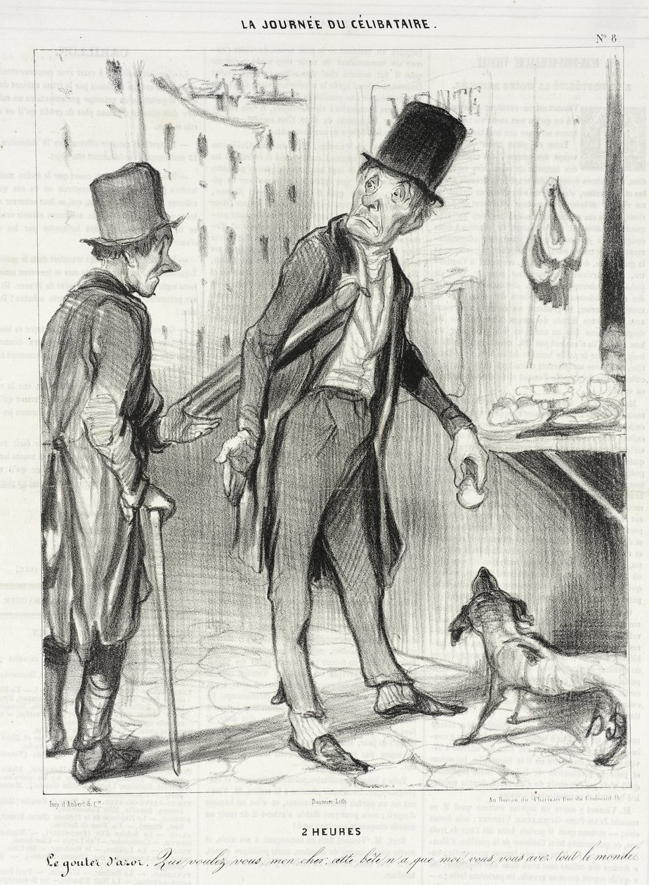 2 horas - La merienda de Azor de Honoré Daumier
