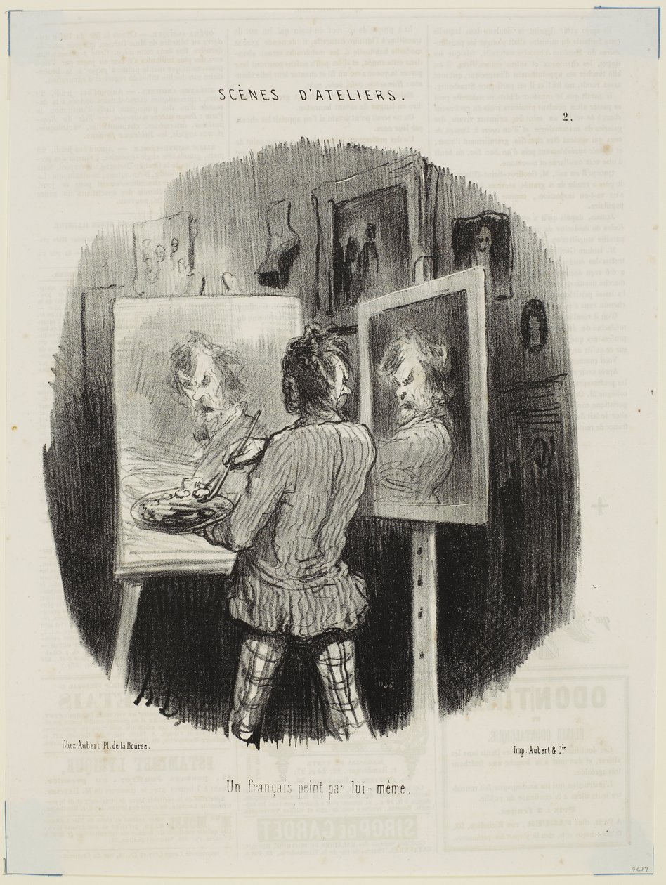 Un francés retratado por sí mismo de Honoré Daumier
