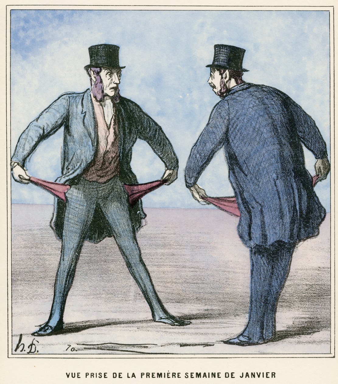 Retrato de la primera semana de enero de Honore Daumier