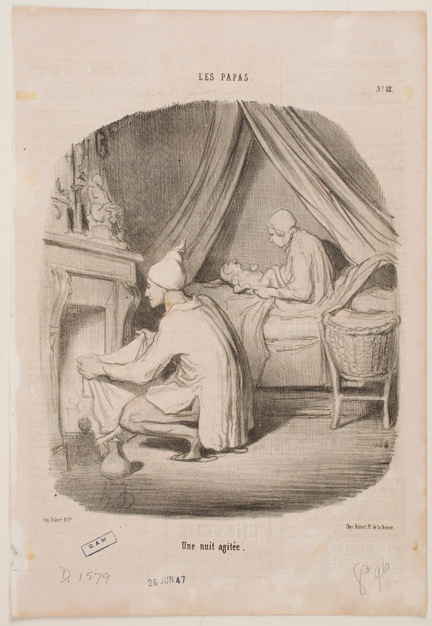 Una noche ajetreada de Honoré Daumier