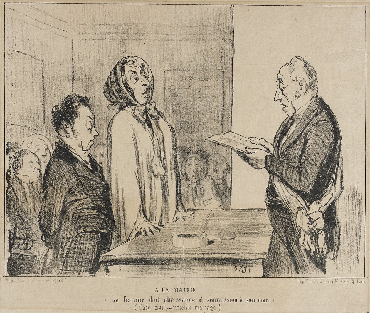 En el ayuntamiento... de Honoré Daumier