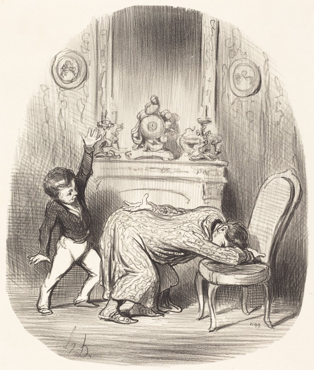 A imitación de Enrique IV de Honoré Daumier