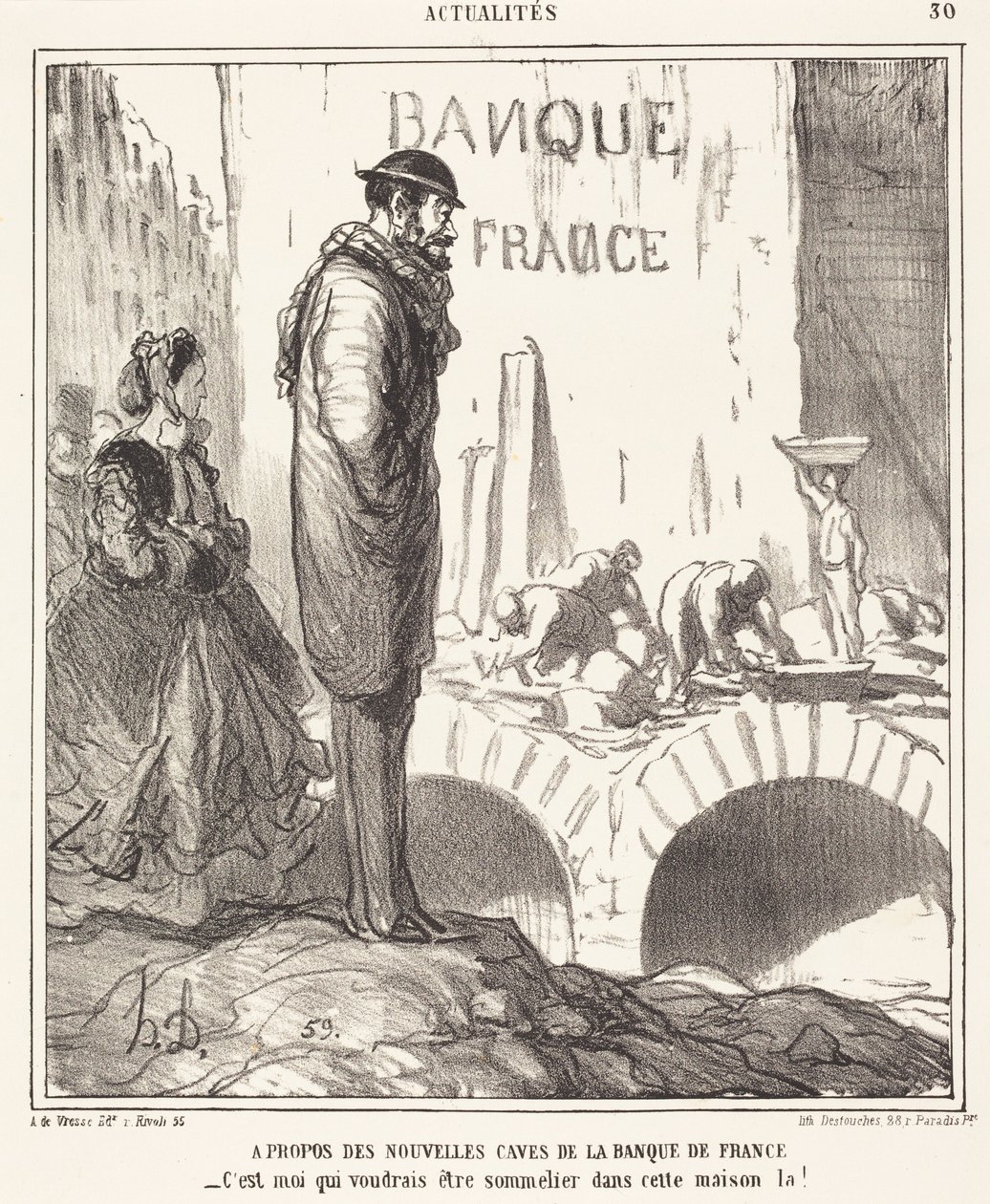 A propósito de las ... bodegas de la Banque de France de Honoré Daumier