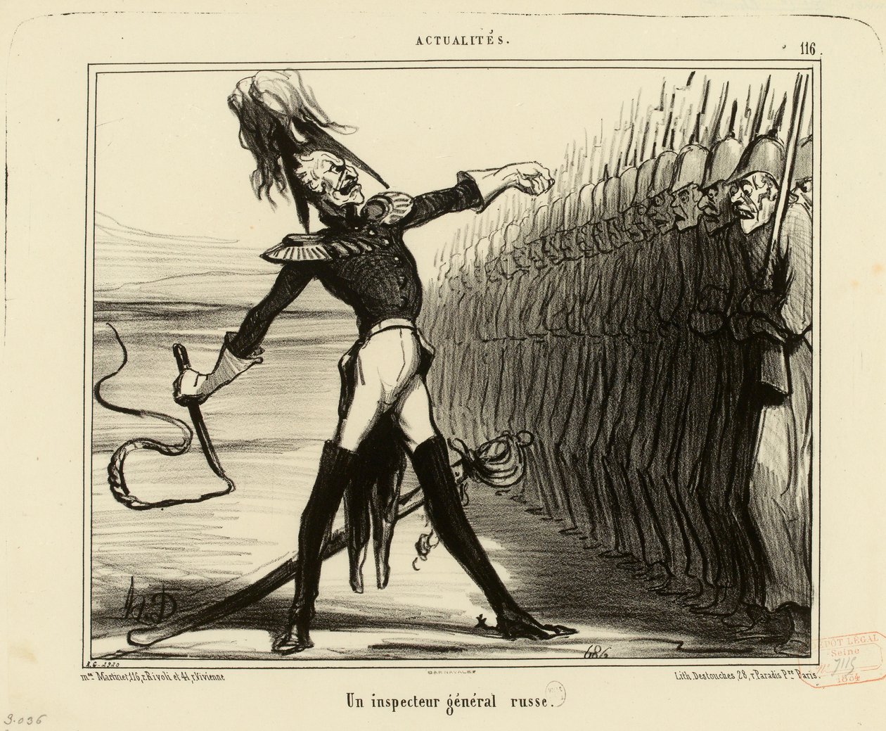 Actualidades n.º 116: Un inspector general ruso de Honoré Daumier