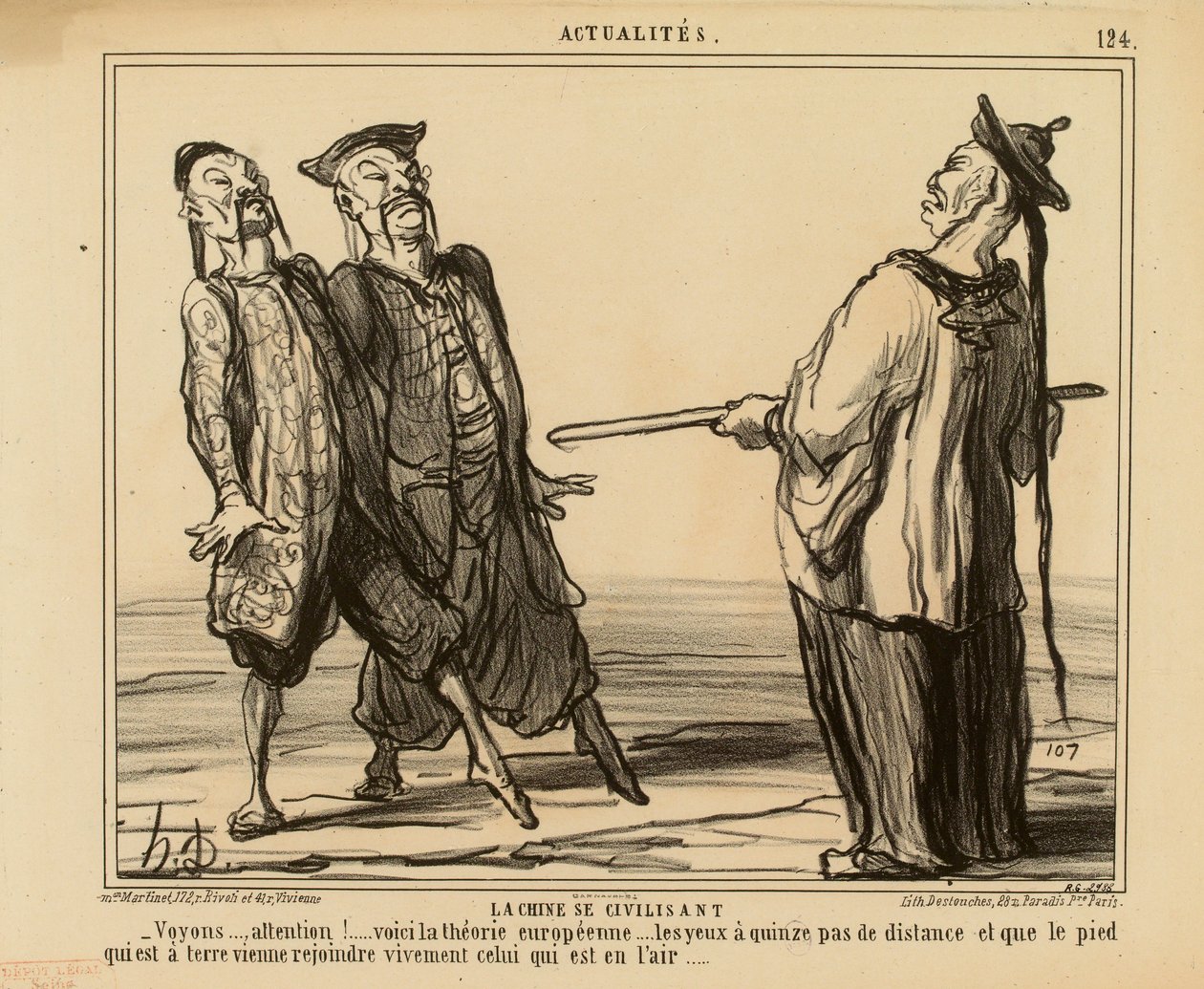 Actualidades n.º 124: China civilizándose. - Veamos..., ¡atención! ... aquí viene la teoría europea... de Honoré Daumier