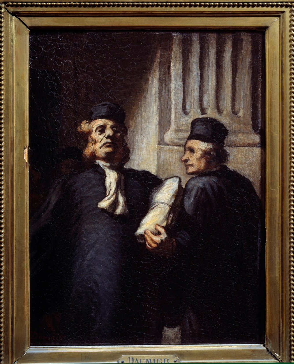 Después de la audiencia, ambos abogados. Pintura de Honore Daumier (1808 - 1879) de Honoré Daumier