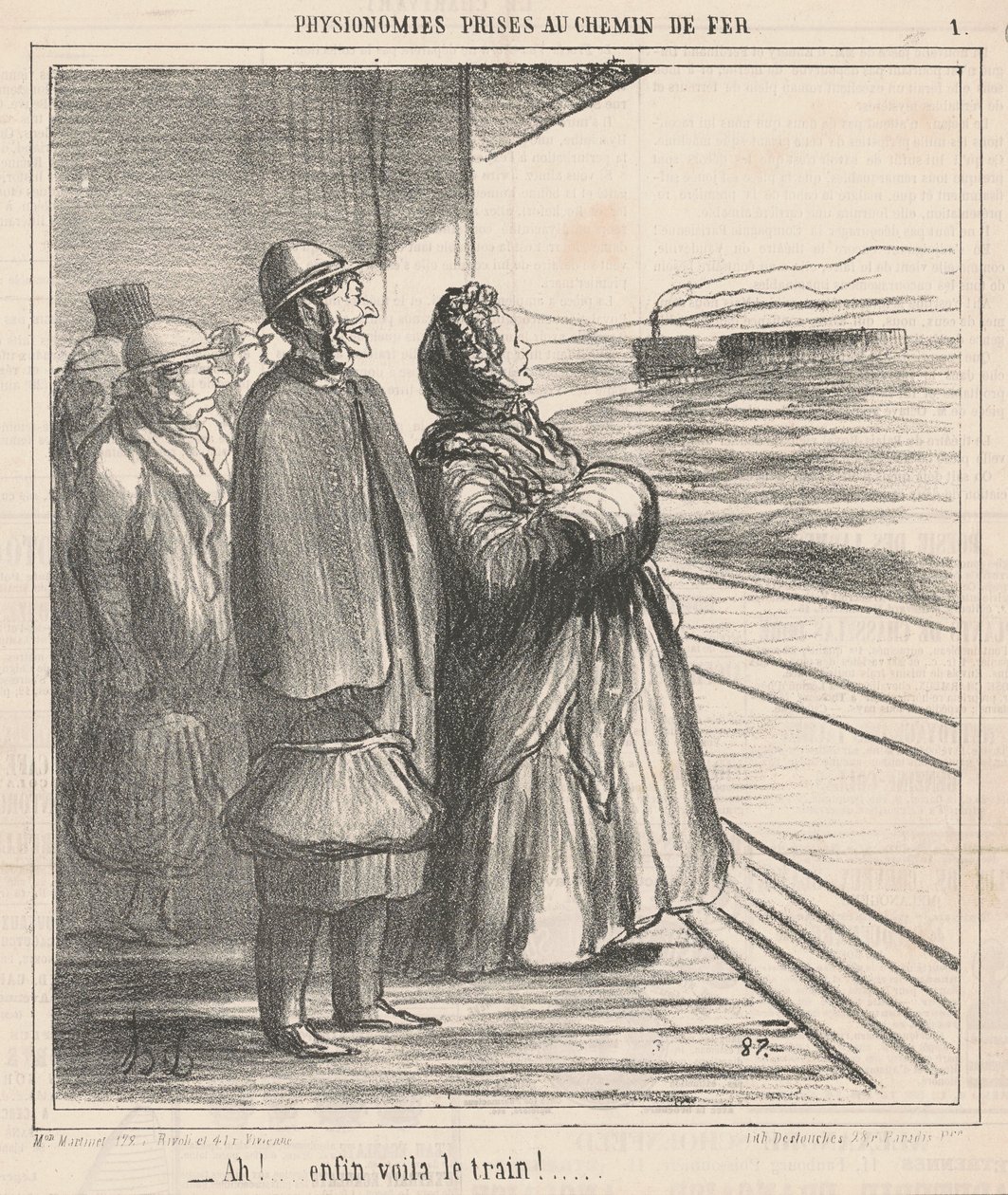 ¡Ah! Finalmente, ahí está el tren... de Honoré Daumier