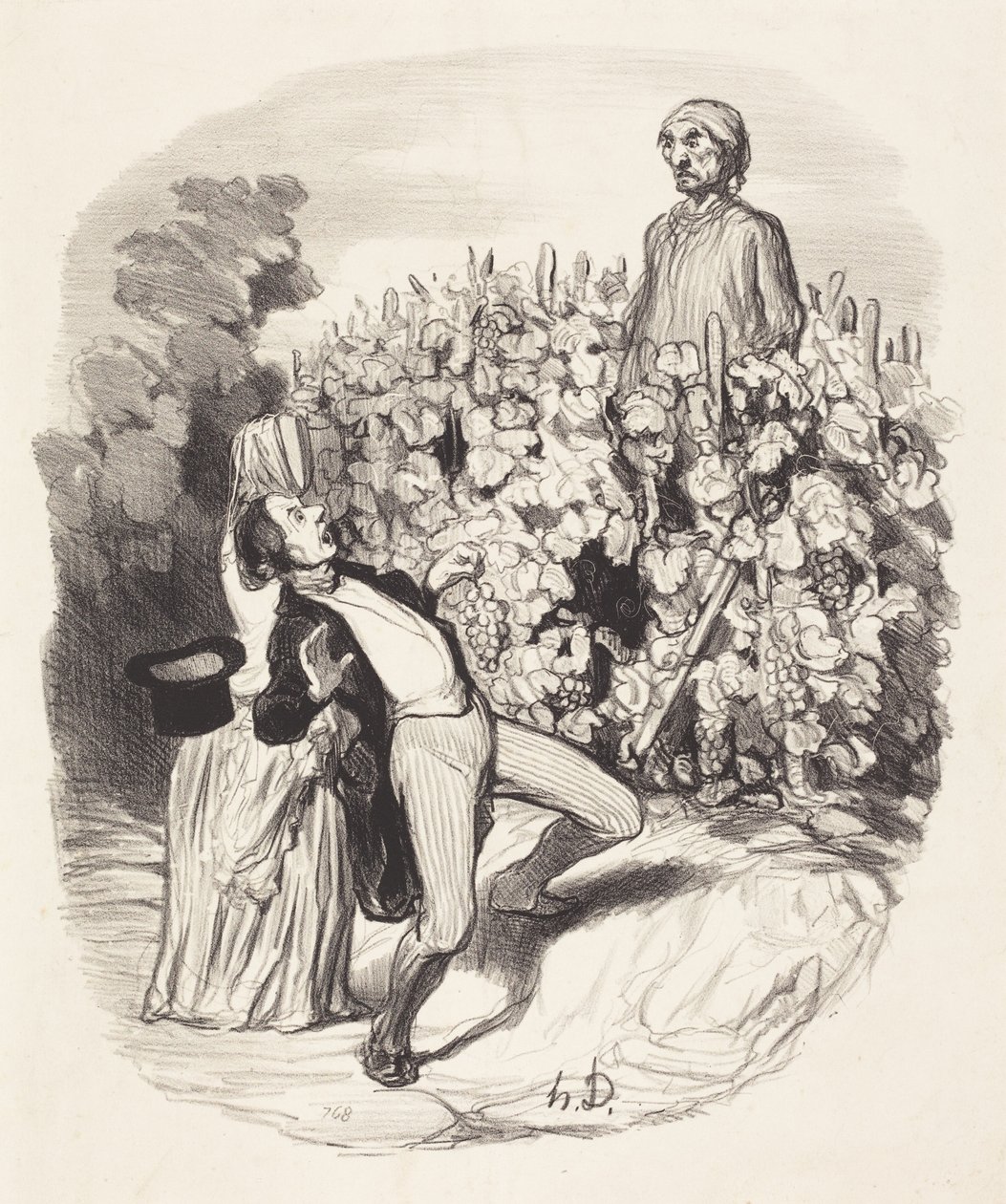 ¡Ah! ¡Caramba, creo que nos han pillado! de Honoré Daumier