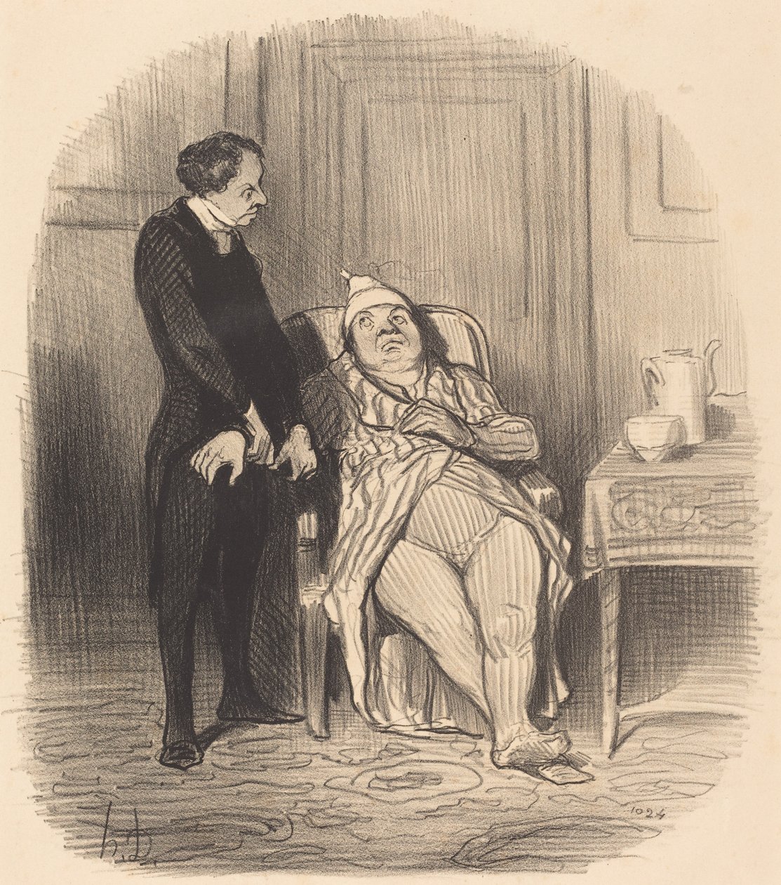 ¡Ah! doctor... creo... que soy tísico! de Honoré Daumier