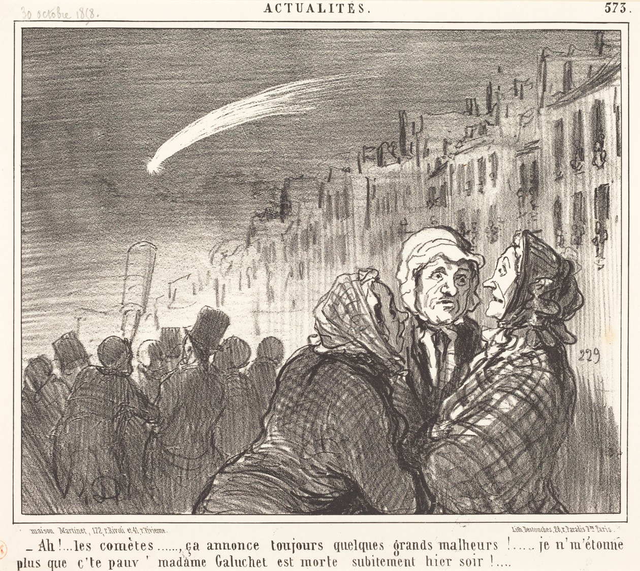 ¡Ah!... los cometas... de Honoré Daumier
