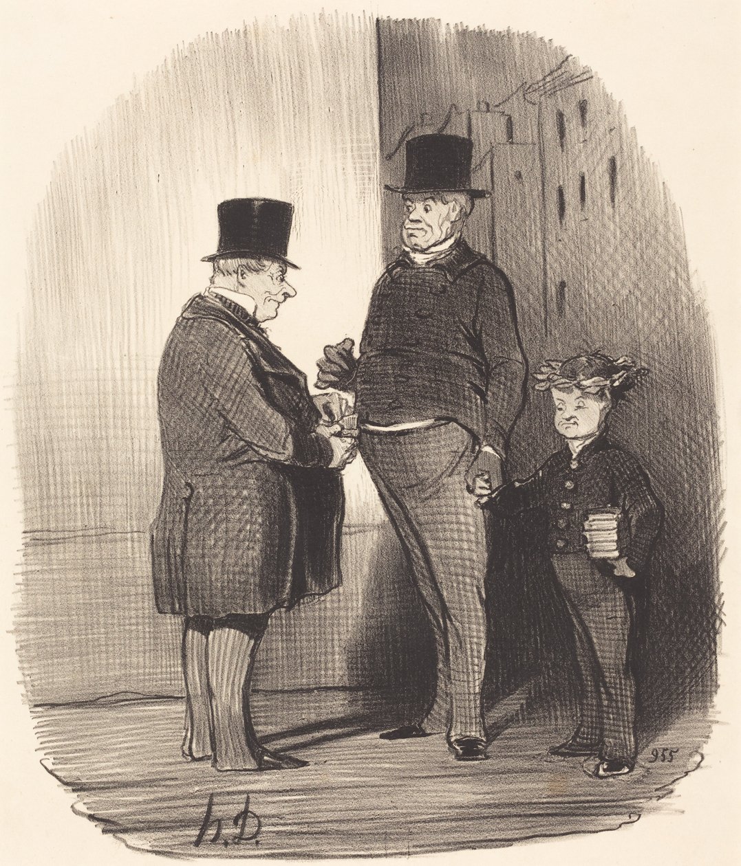 ¡Ah! Eres todo un experto en versos latinos, joven... de Honoré Daumier