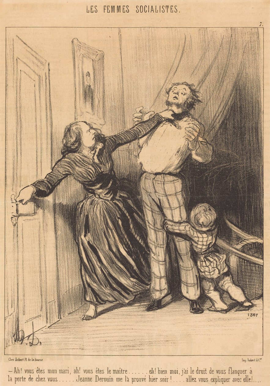 ¡Ah! Sois mi marido, ¡ah! Sois el amo... de Honoré Daumier