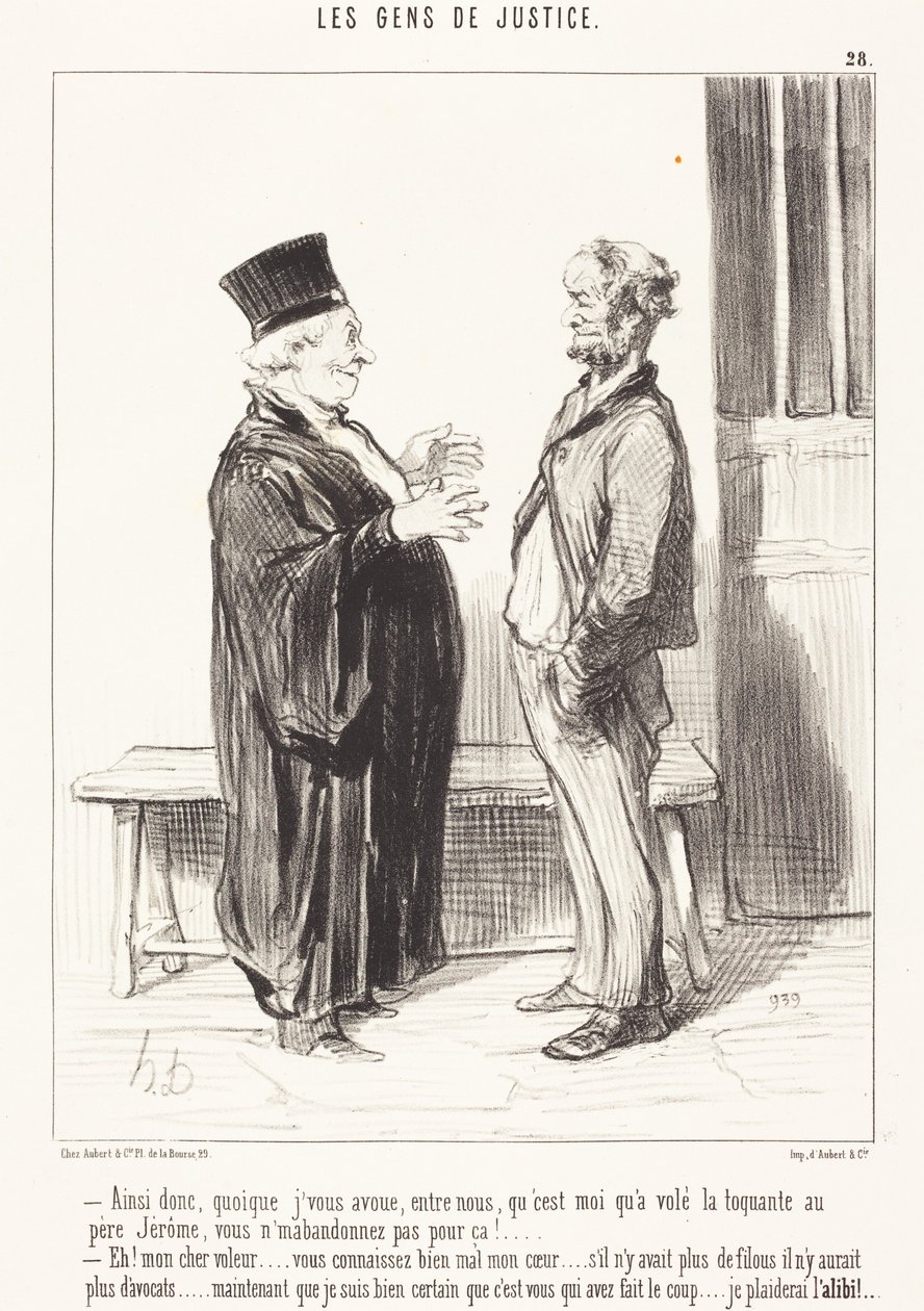Así pues, aunque le confieso ... de Honoré Daumier