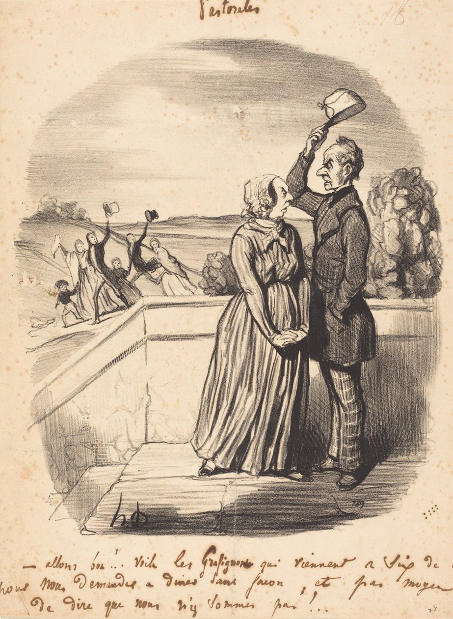 ¡Vaya por Dios!... Aquí están los garabatos... de Honoré Daumier