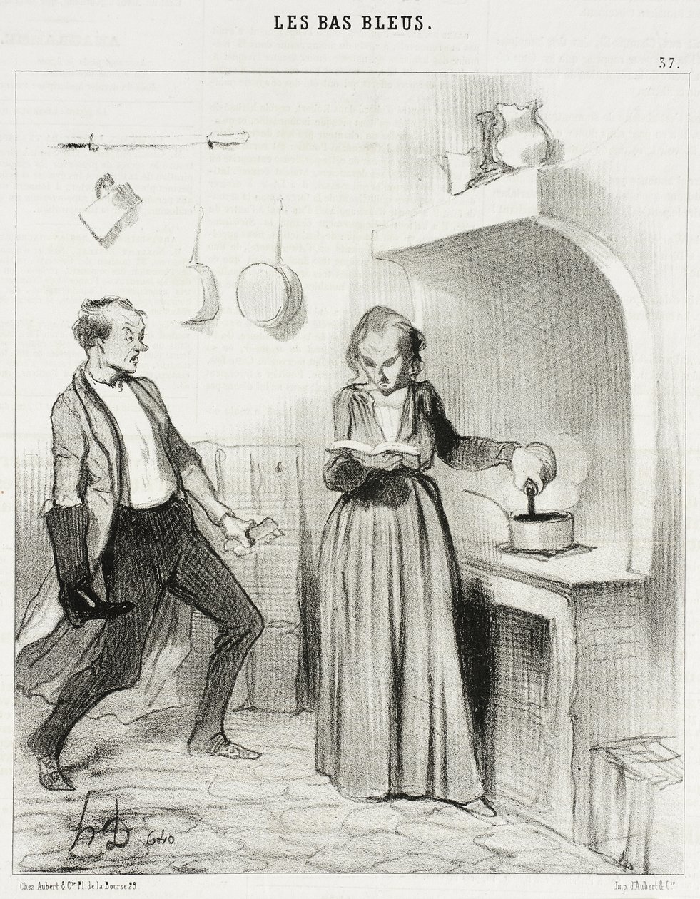 ¡Vaya, vaya!... ahí está que... vierte betún en mi chocolate!... de Honoré Daumier