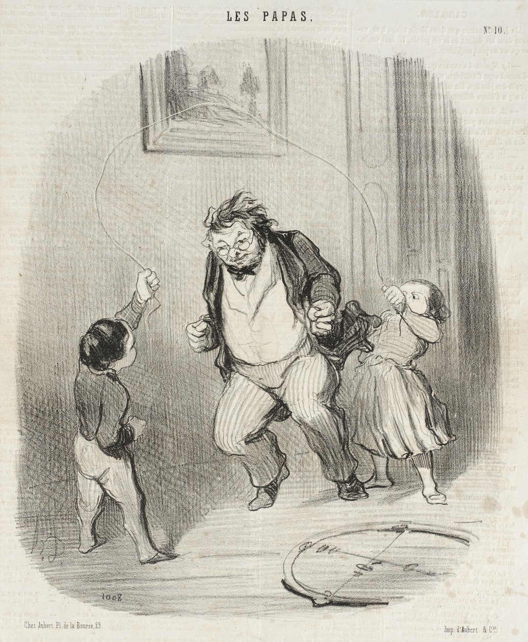 Venga, papá... ¡otra vez... treinta y dos vueltas! de Honoré Daumier