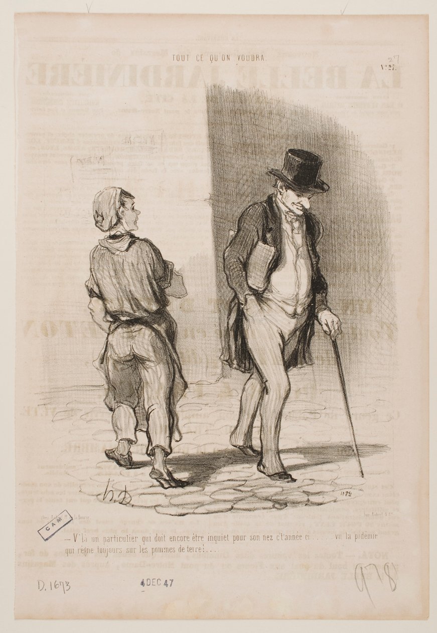Otro más que este año tiene que preocuparse por su nariz... de Honoré Daumier