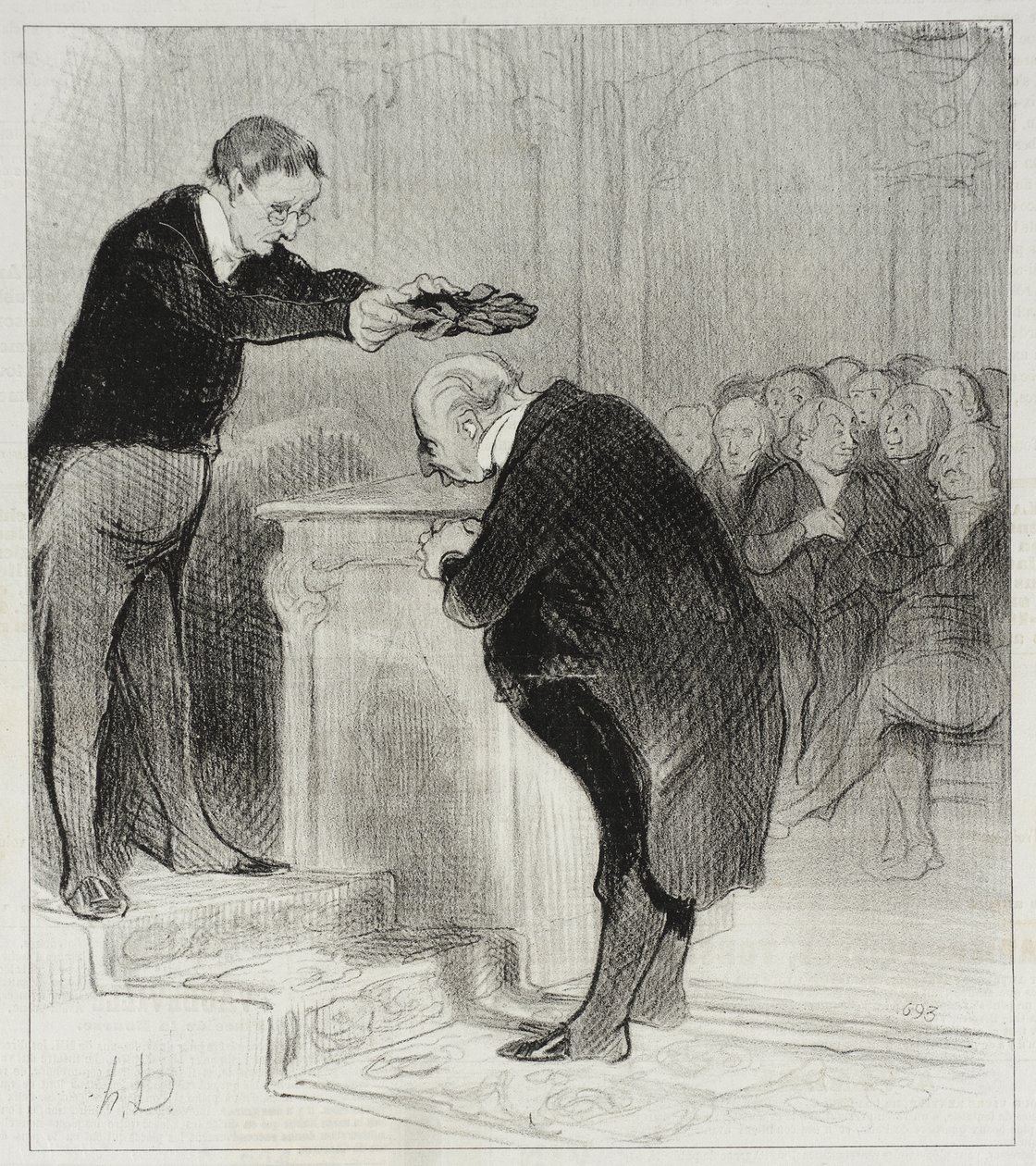 Acérquese, señor Gérenflot... venga a recibir la corona... de Honoré Daumier