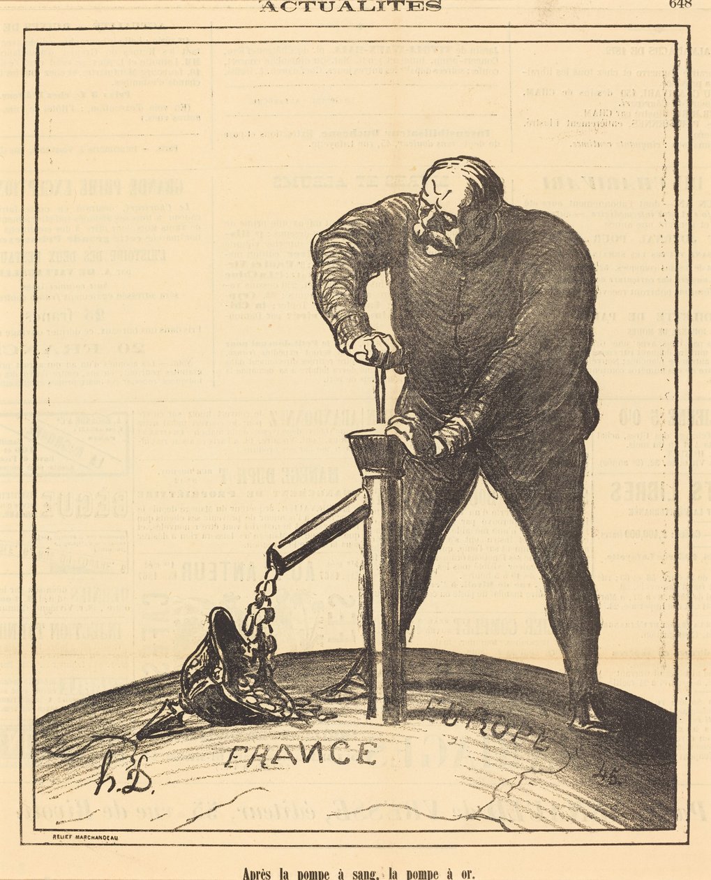 Después de la bomba de sangre, la bomba de oro de Honoré Daumier