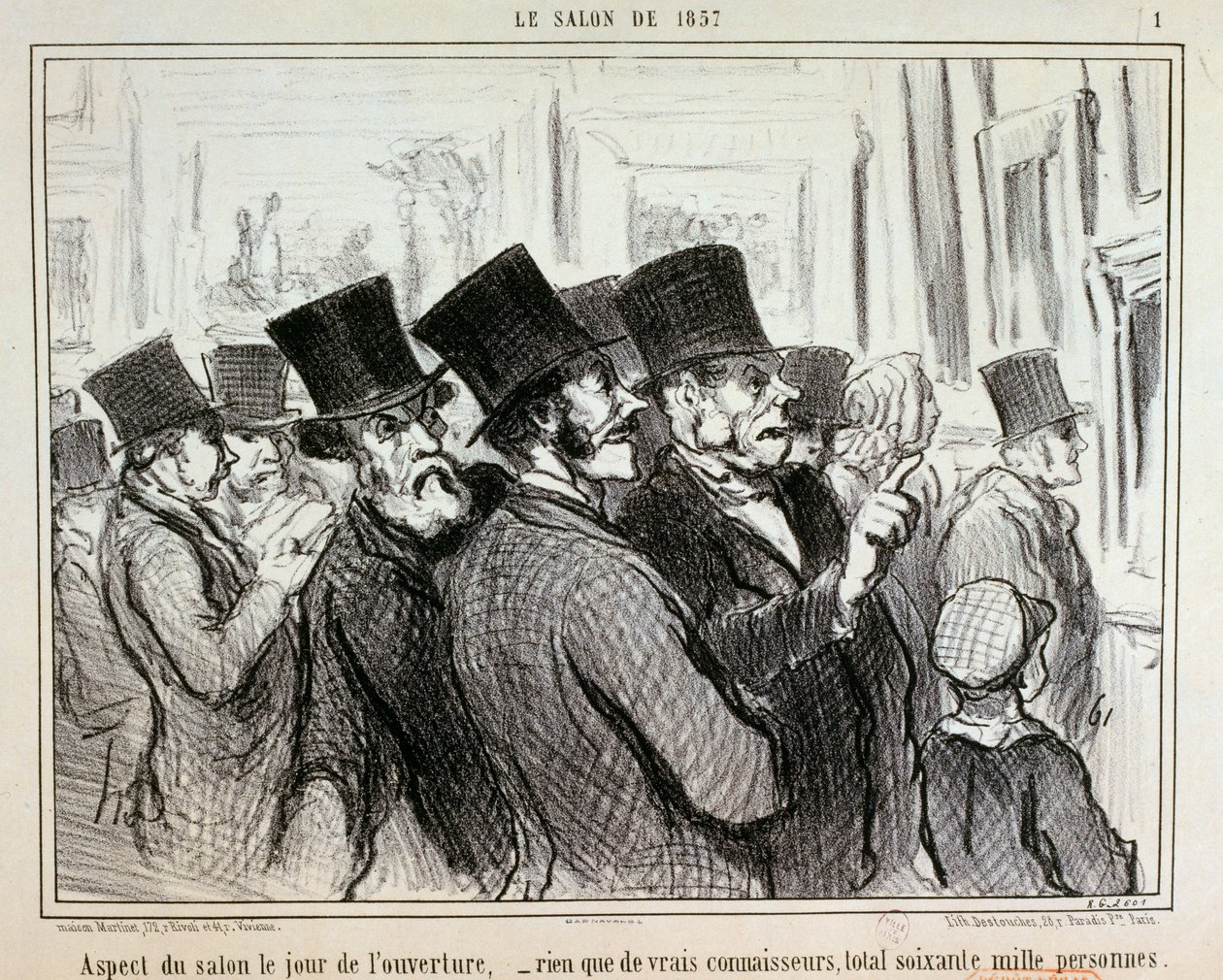 Aspecto de la feria el día de la inauguración... / 1. de Honoré Daumier