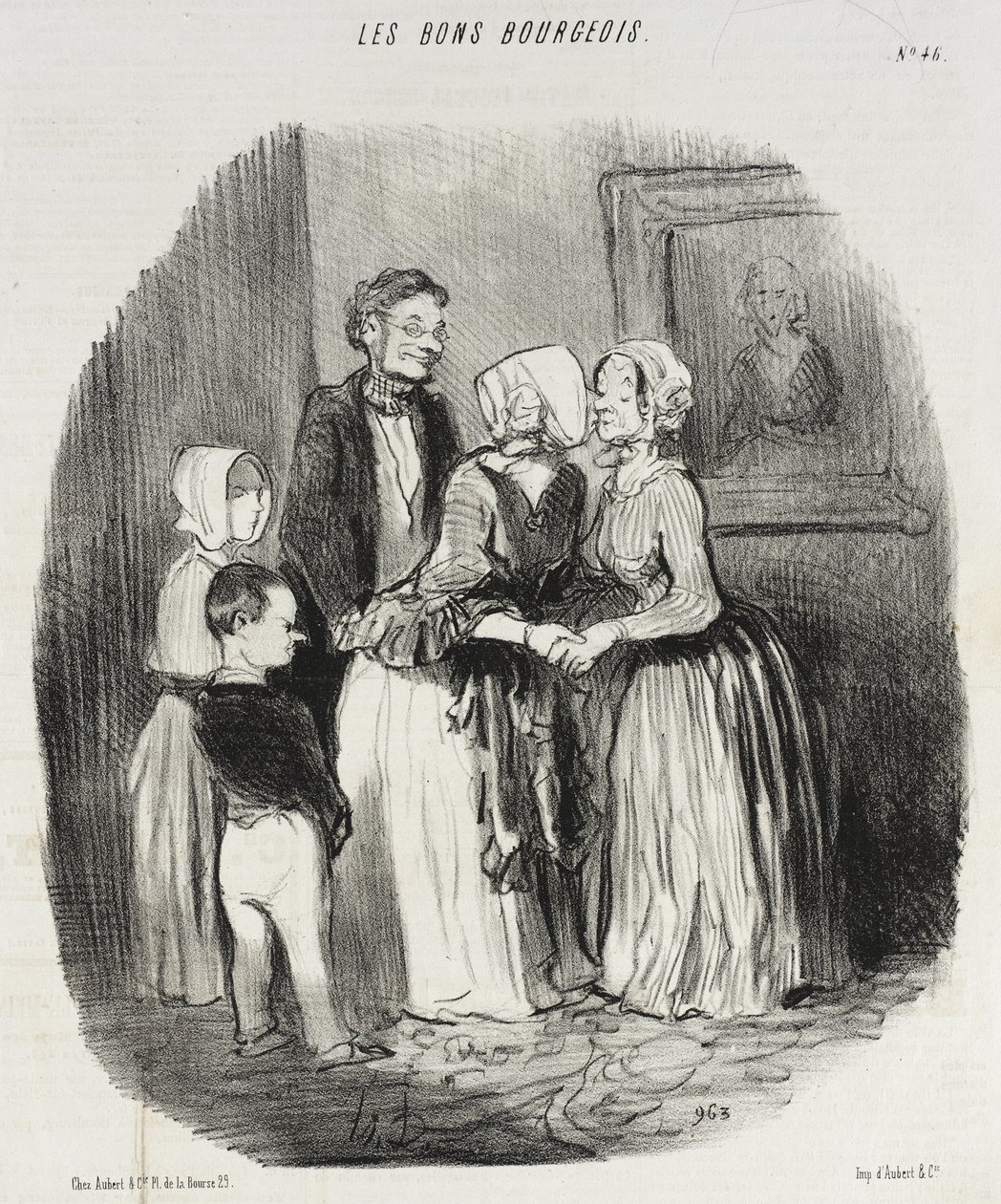 En Año Nuevo, visita obligada a la tía Rabourdin de Honoré Daumier