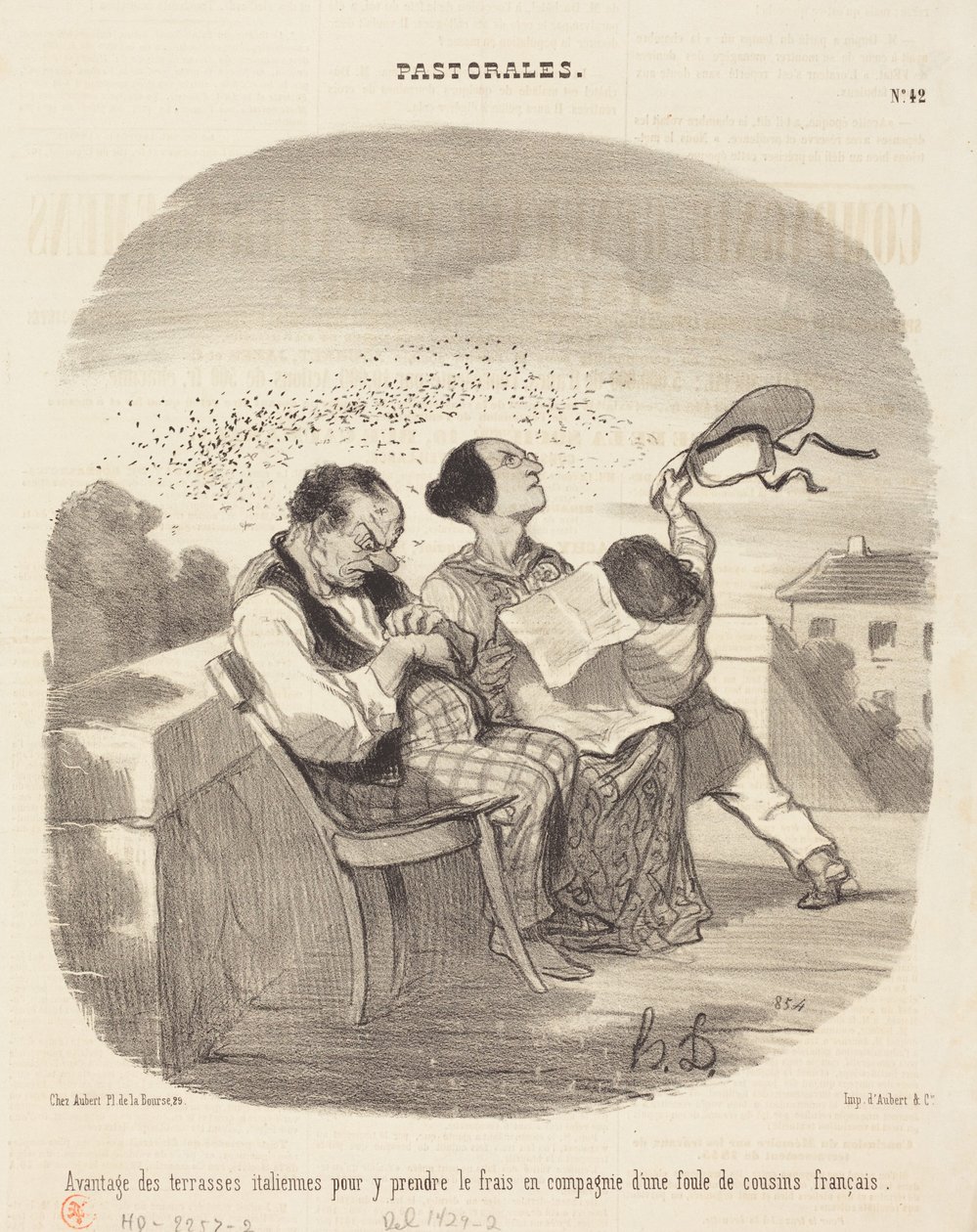 Ventajas de las terrazas italianas... de Honoré Daumier
