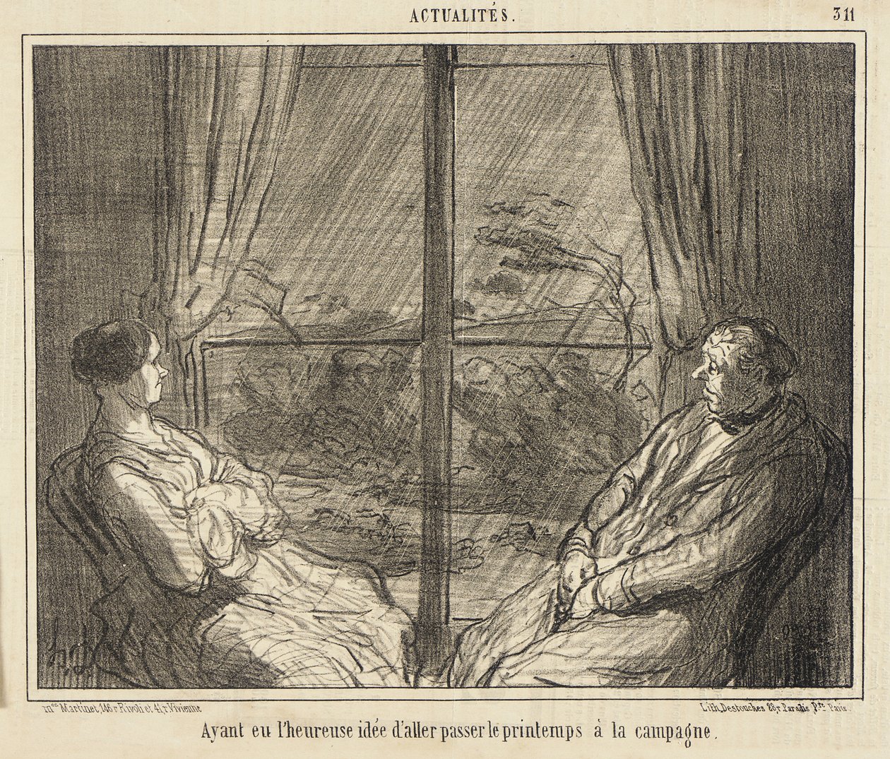Tras haber tenido la feliz idea de pasar la primavera en el campo de Honoré Daumier