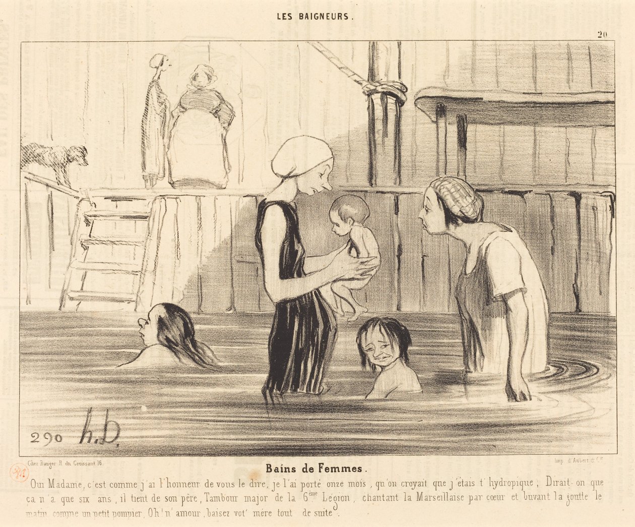 Baños de mujeres de Honoré Daumier