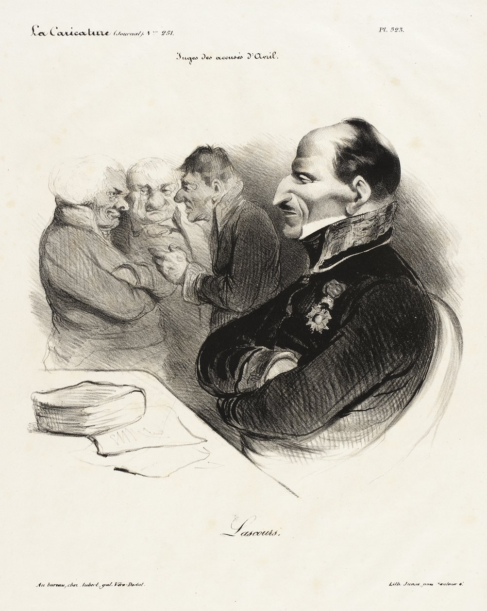 Barón de Lascours de Honoré Daumier