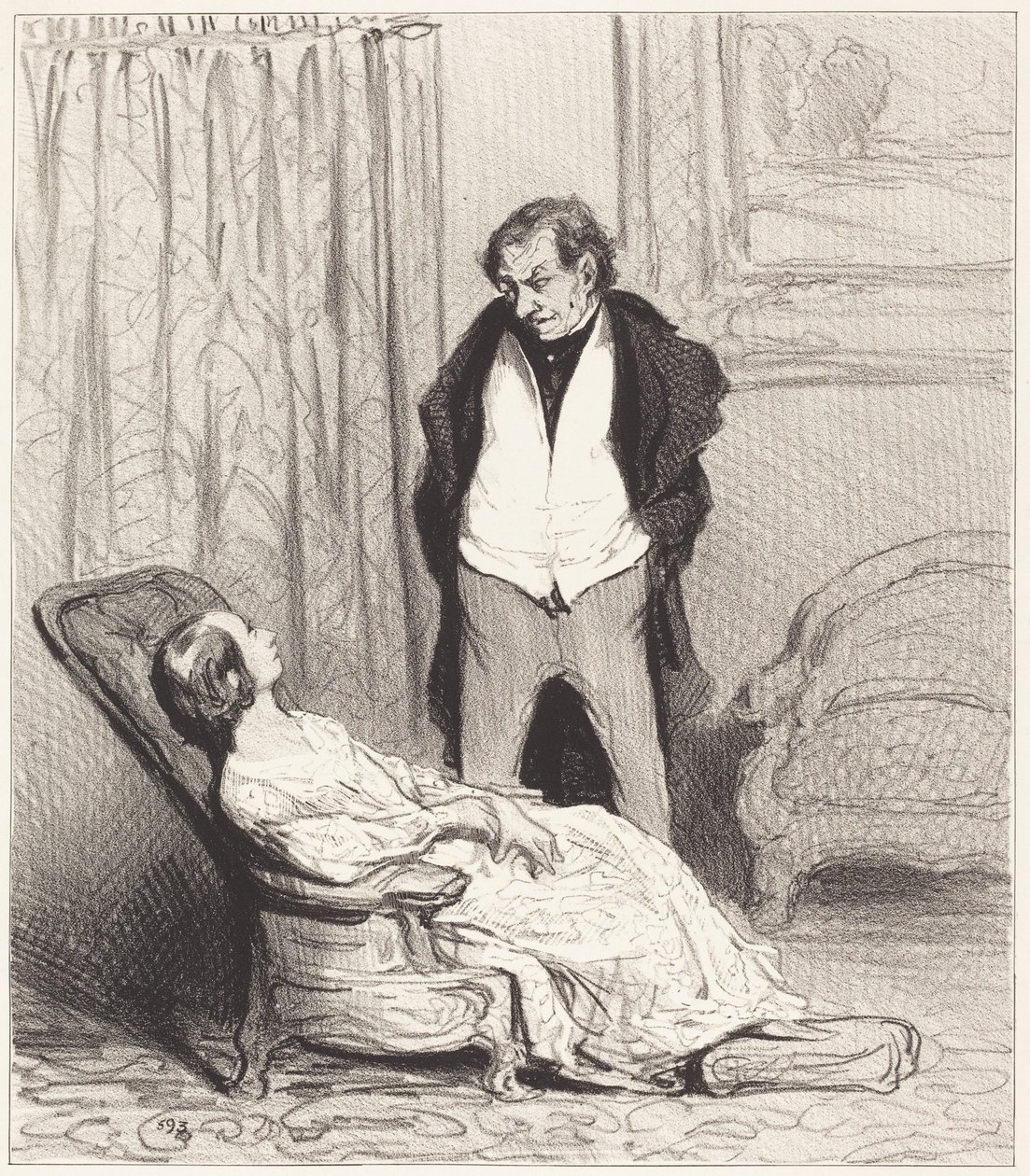 Zanahoria del estuche de Honoré Daumier