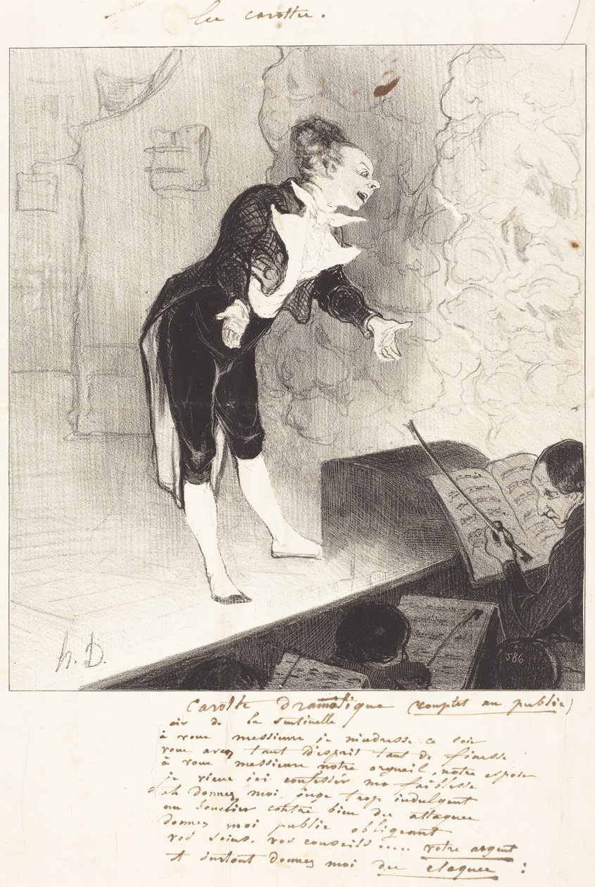 Zanahoria dramática de Honoré Daumier