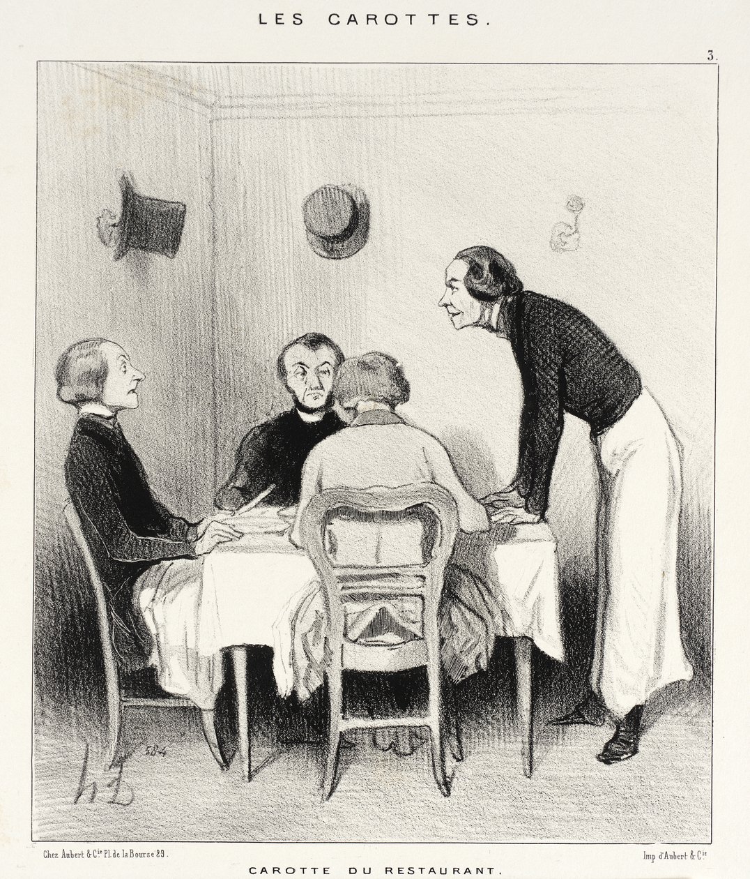 Zanahoria del restaurante de Honoré Daumier