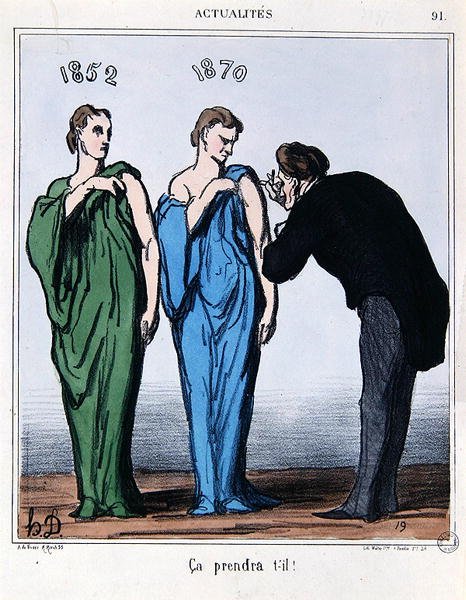 Caricatura sobre el plebiscito del 8 de mayo de 1870, de 