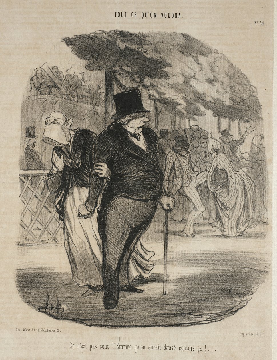 ¡Bajo el Imperio no se habría bailado así! ... de Honoré Daumier