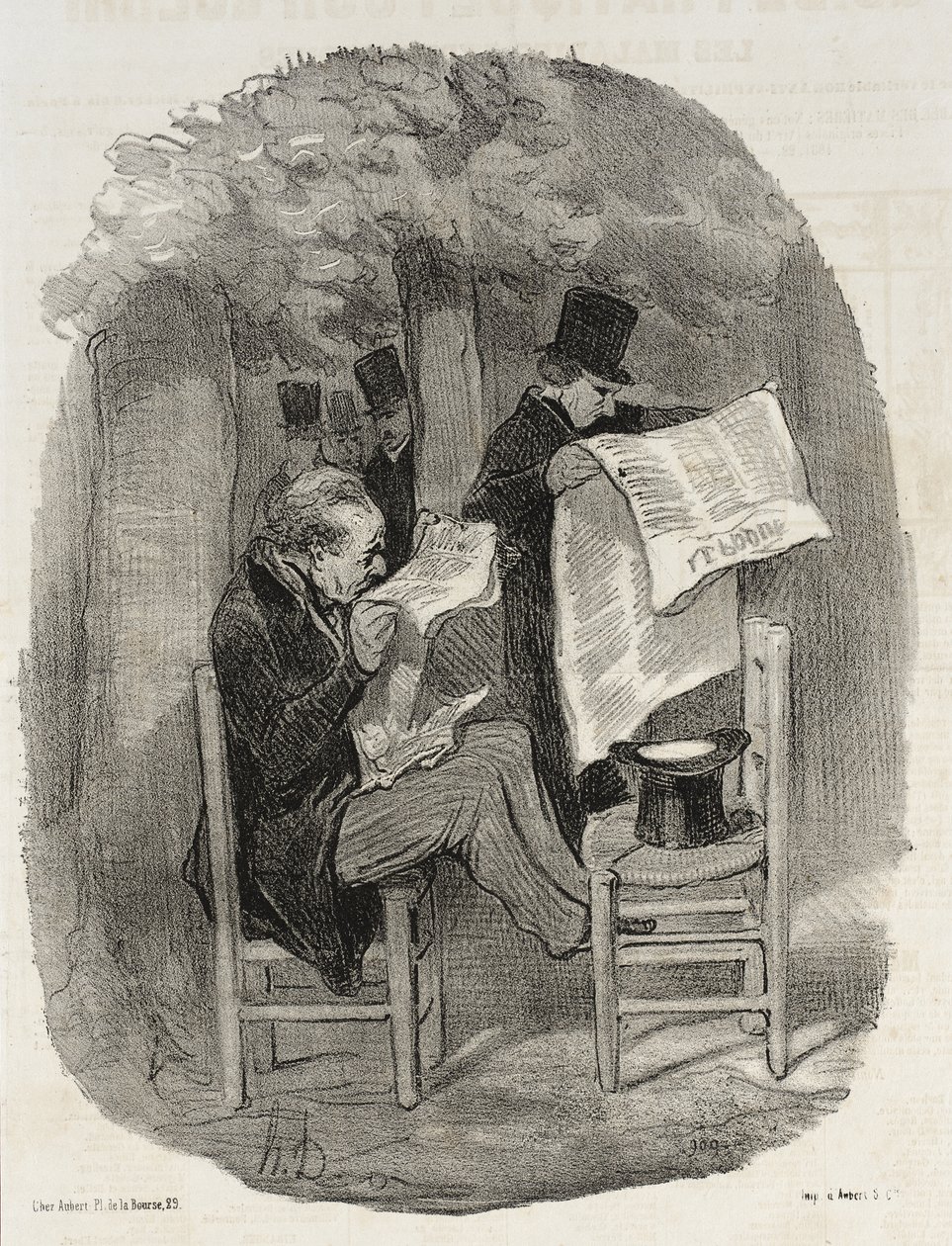Lo que la gente de clase media ha dado por llamar una pequeña distracción de Honoré Daumier