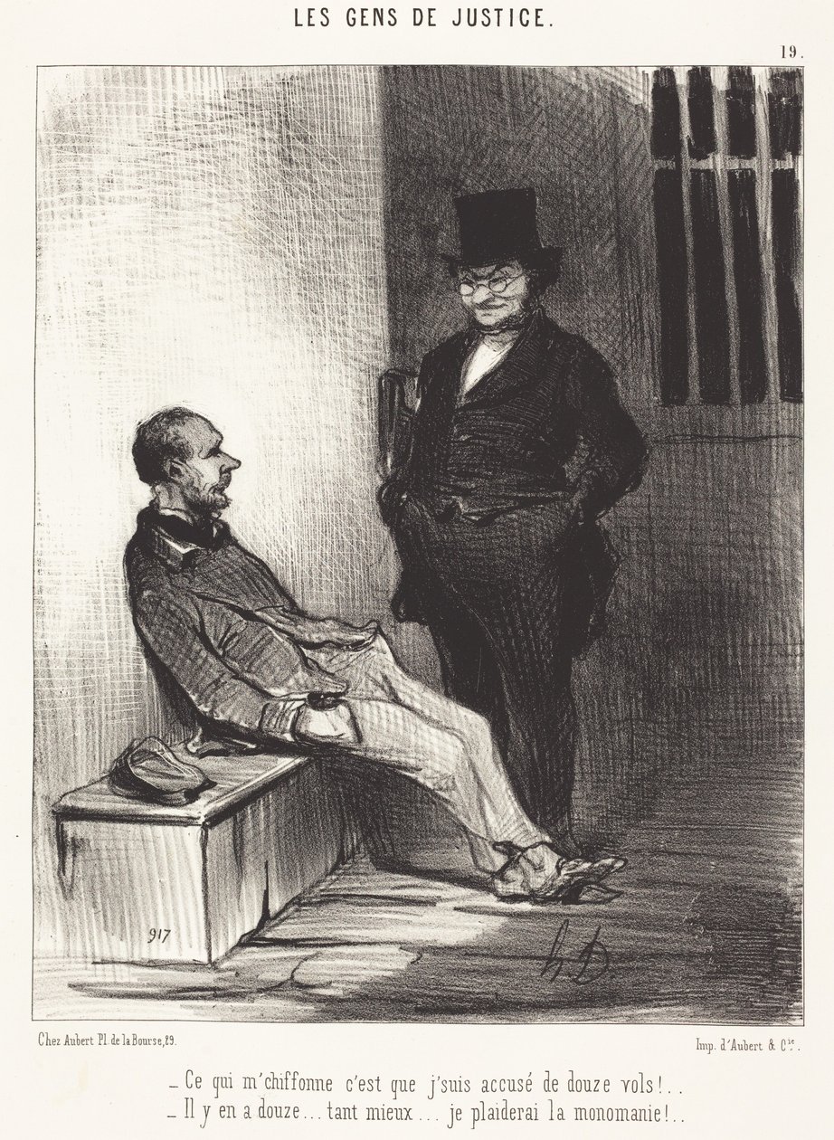 Lo que me molesta es... ¡doce robos!... de Honoré Daumier