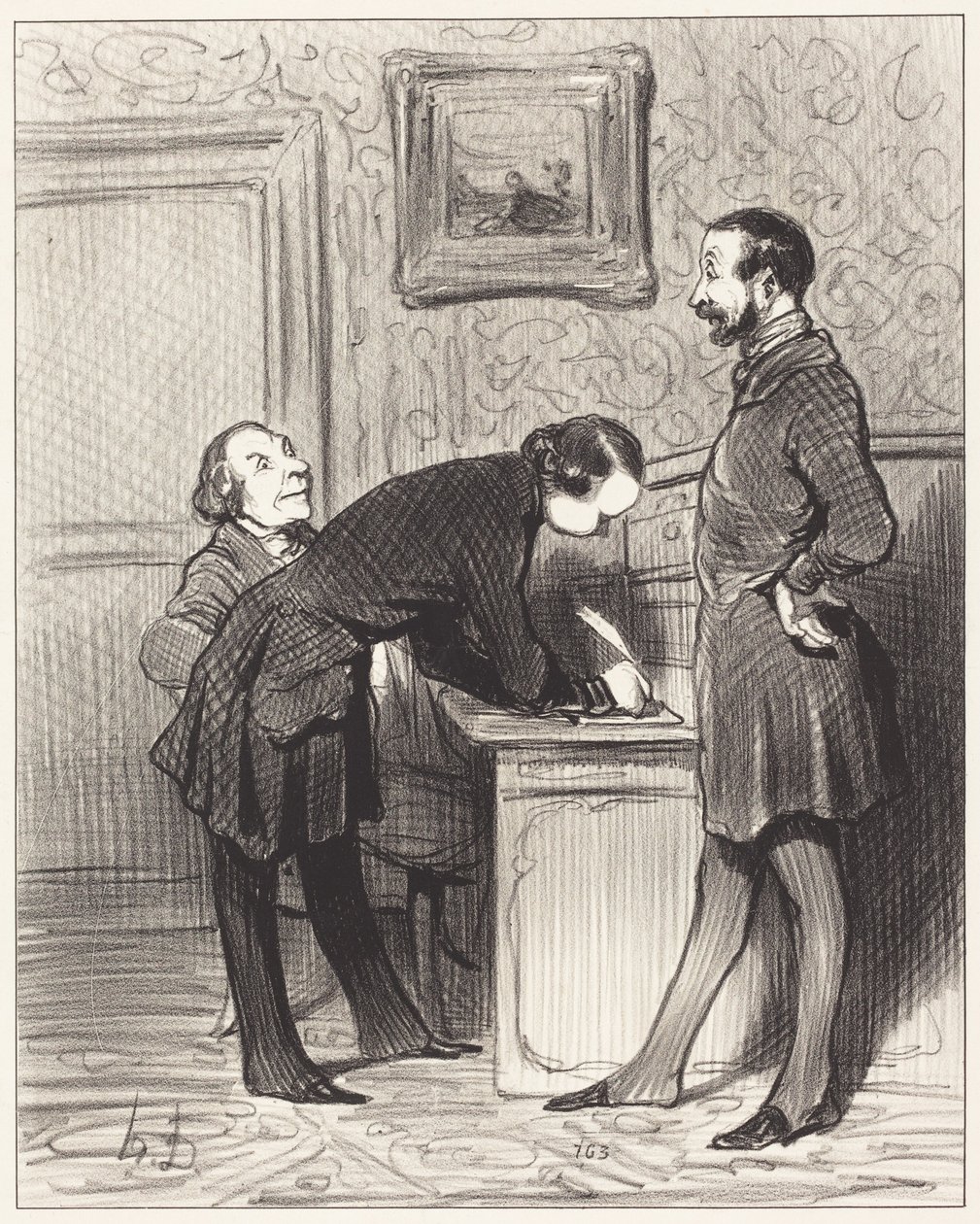 Es precisamente porque es su amigo... de Honoré Daumier
