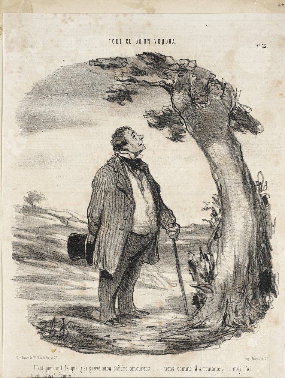 Sin embargo, fue ahí donde grabé mi número... de Honoré Daumier