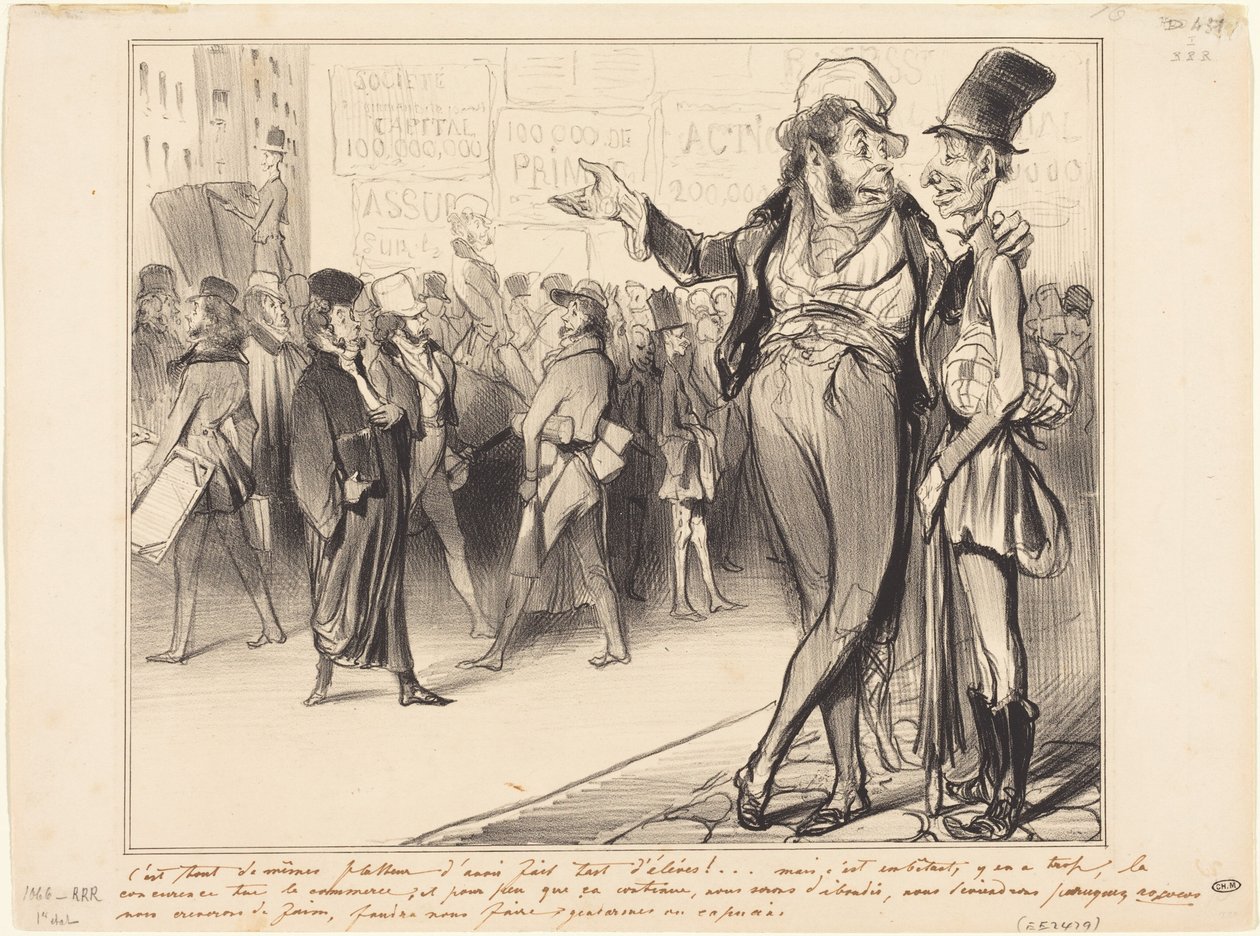 ¡Aun así es halagador haber tenido tantos alumnos!... de Honoré Daumier