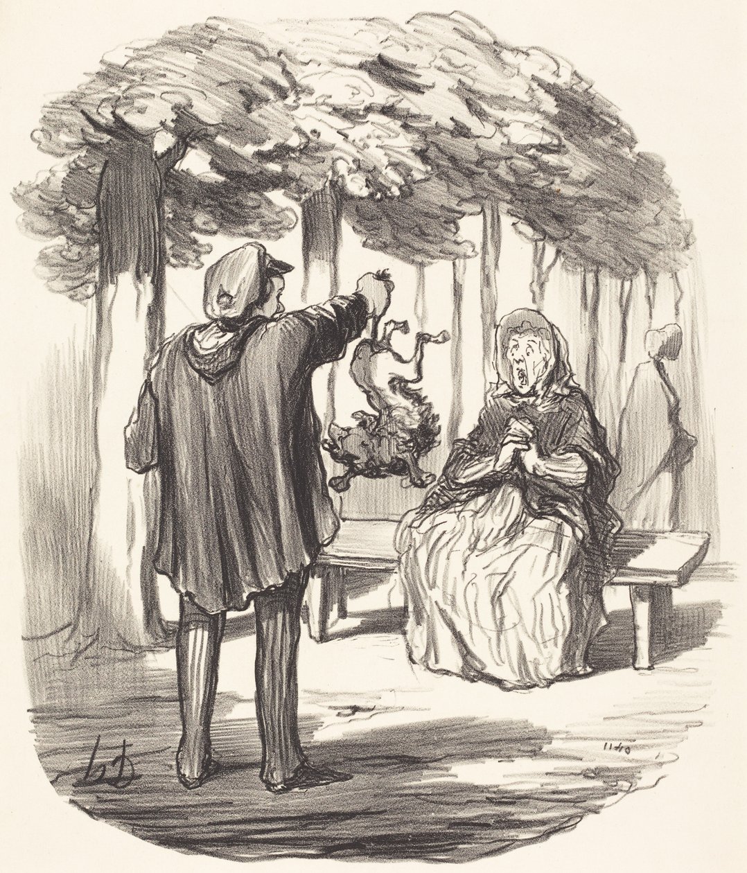 ¿Es ese su perro de ahí? de Honoré Daumier