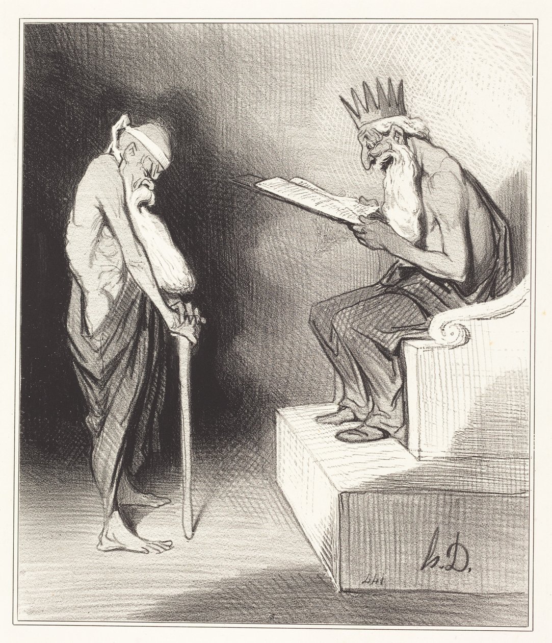 La clemencia de Minos de Honoré Daumier